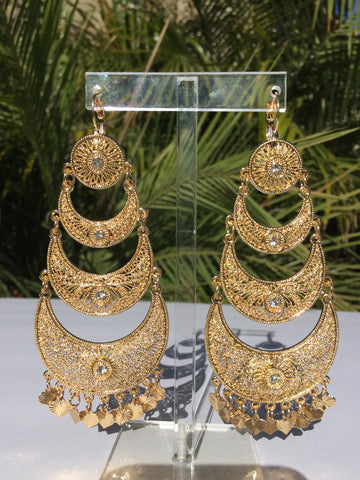 Malikah Gold Earrings